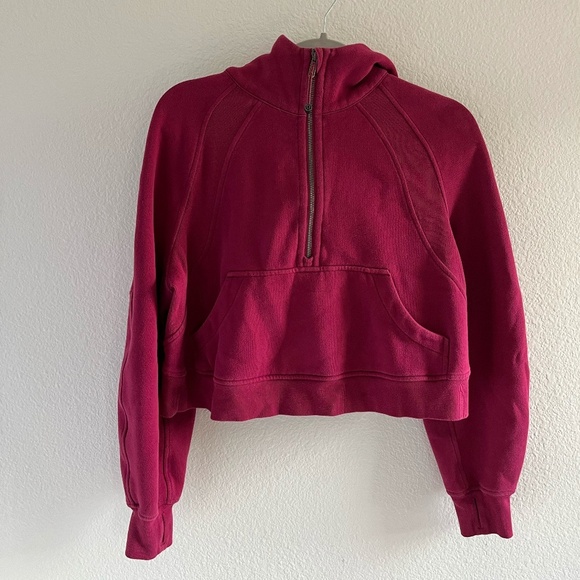 LULULEMON | Scuba Oversized Half-Zip Hoodie in Pink Lychee | Size XS/S - Picture 6 of 12